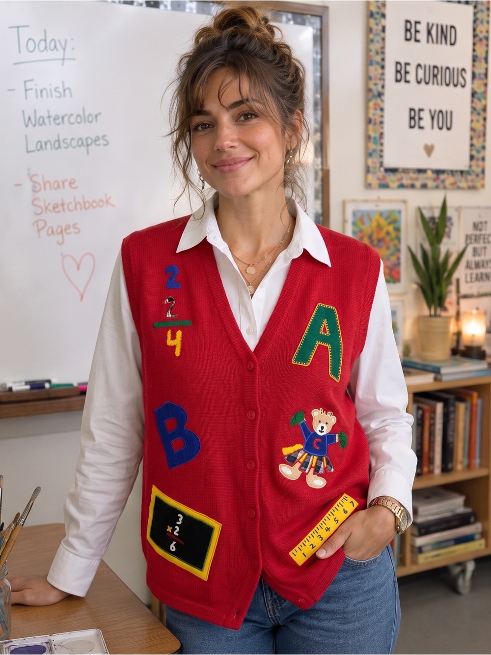 VINTAGE VICTORIA JONES Teacher Sweater Vest